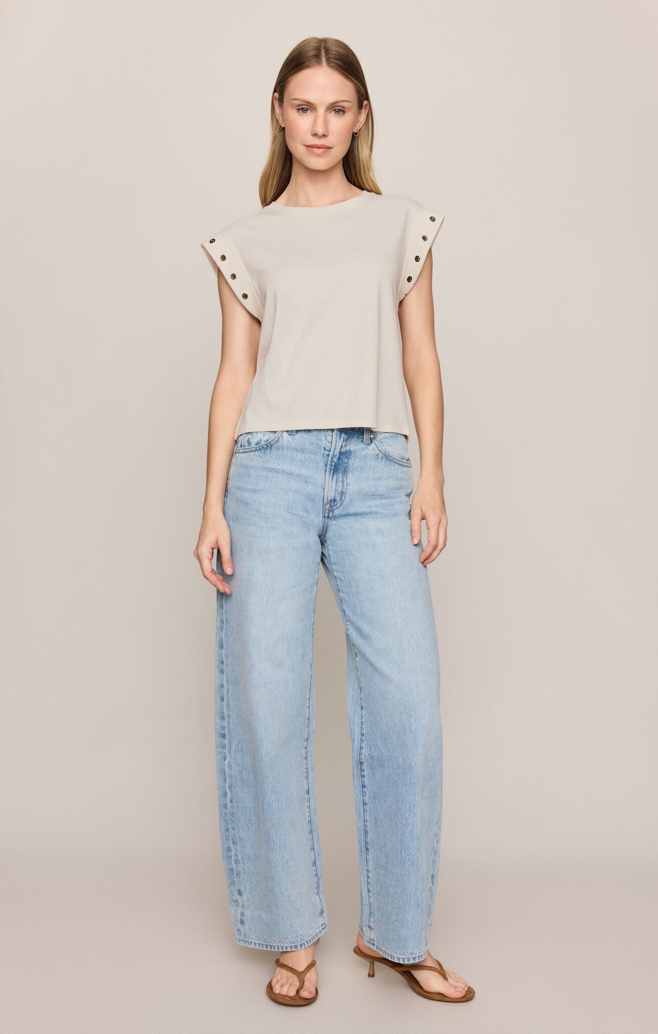 Camino Grommet Top - Sandstone