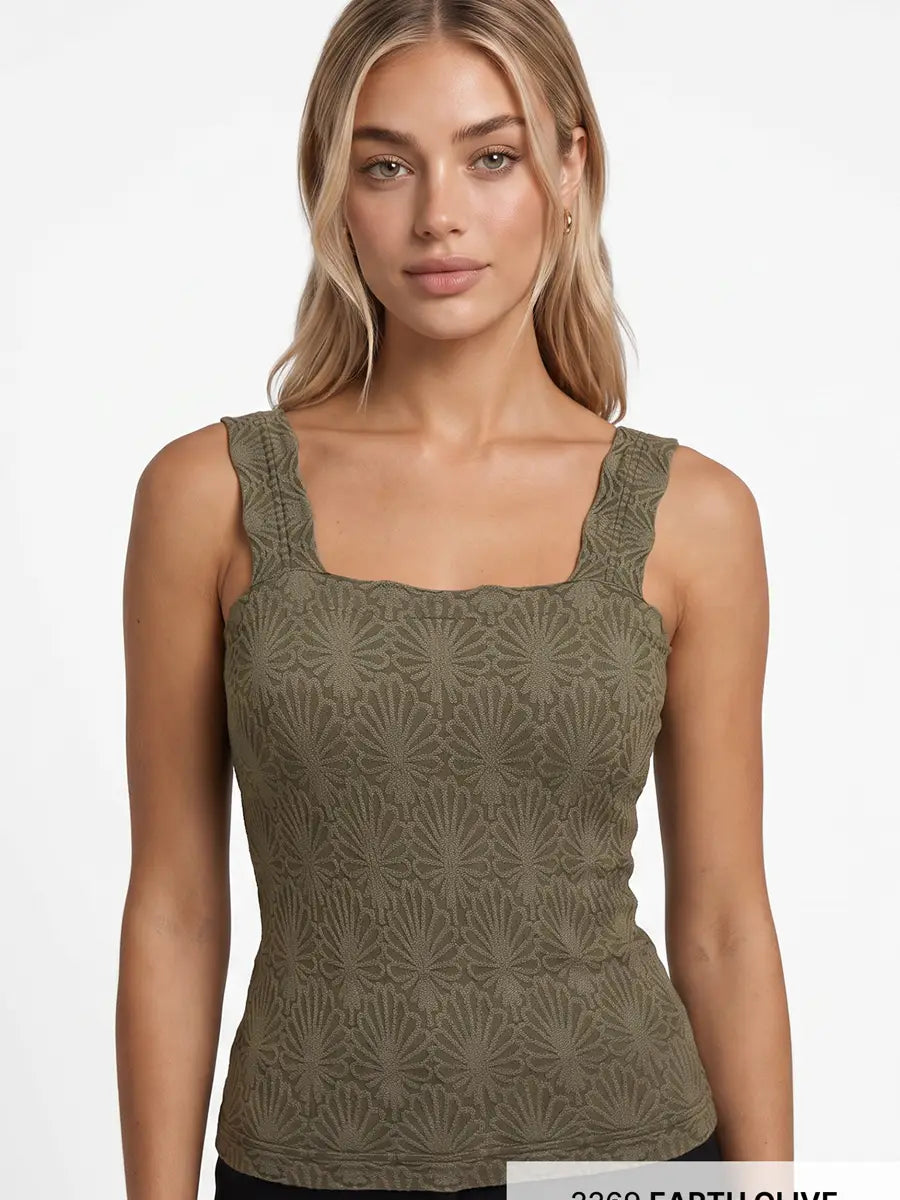 Lace Textured Square Top