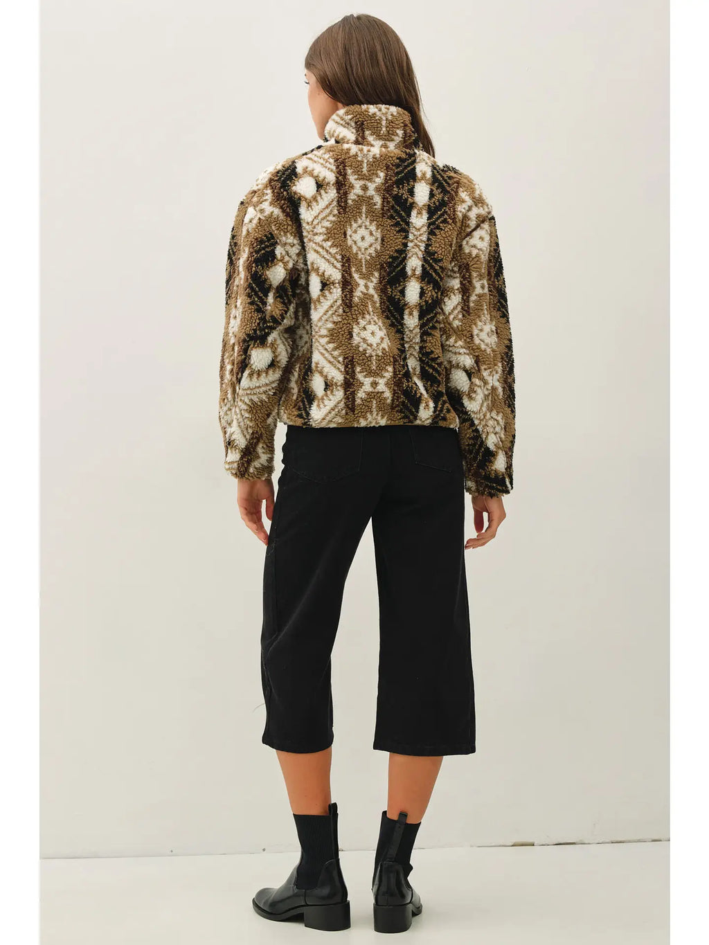 Geometric Sherpa Jacket