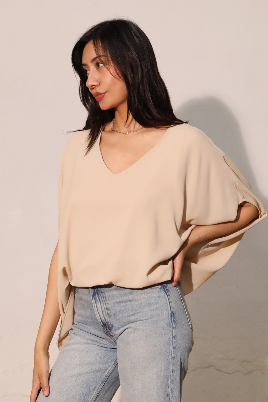 Textured Caftan Top