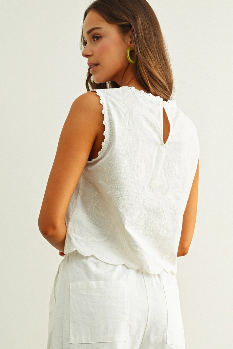 The Eve Embroidered Tank