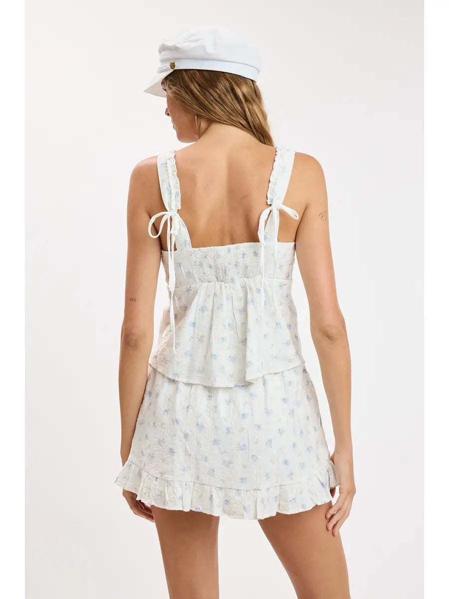 Ditsy Floral Eyelet Top
