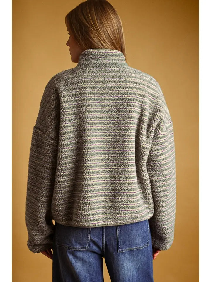 Multi Stripe Sherpa