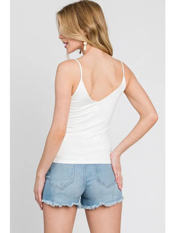 Double Layer V Neck Cami