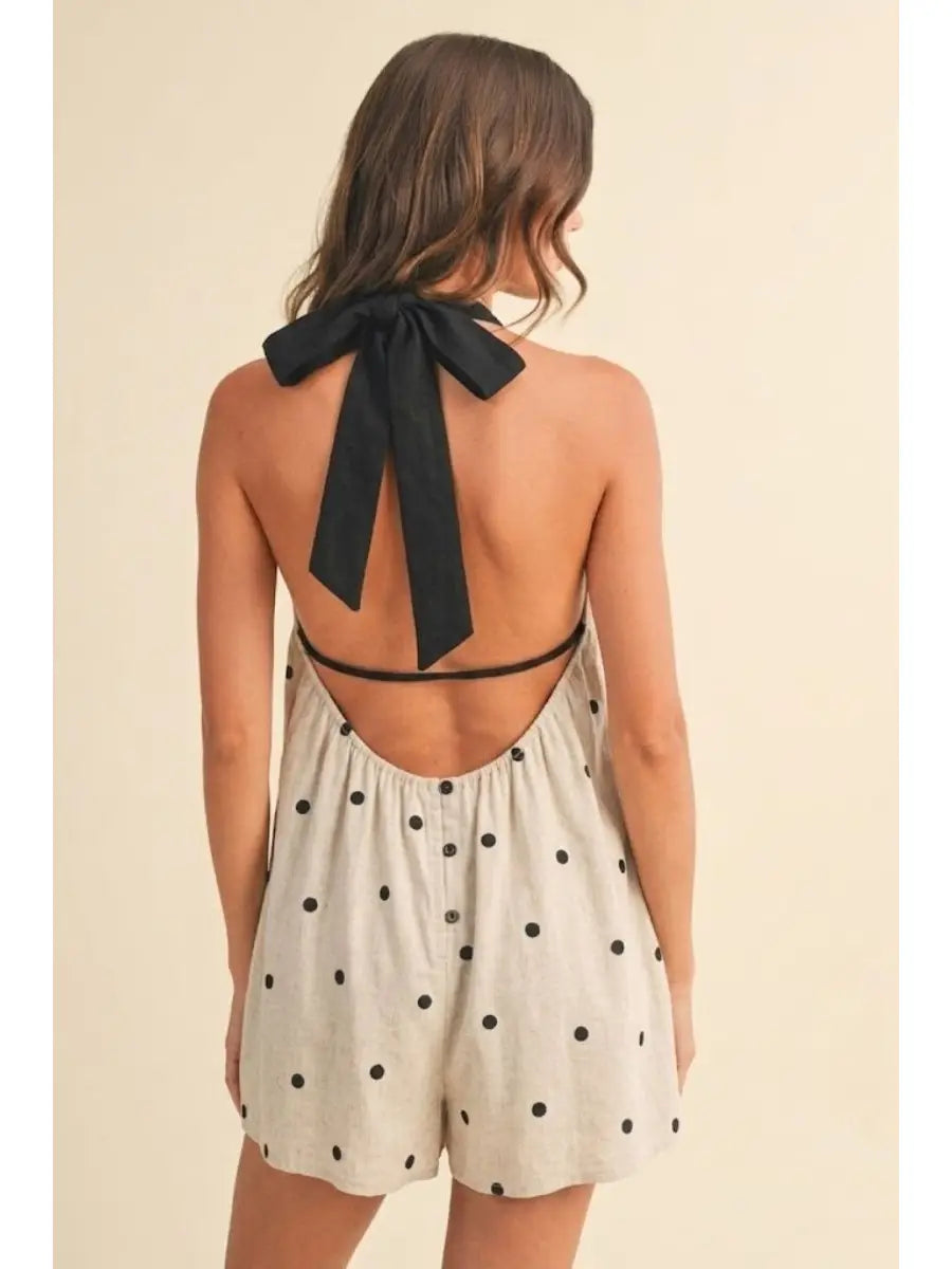 Polkadot Contrast Romper