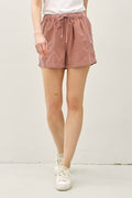 Summer Mauve Tencel Short