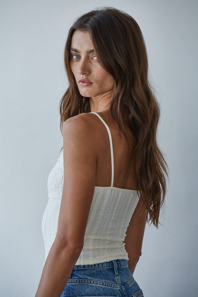 Jacquard Flirty Cami