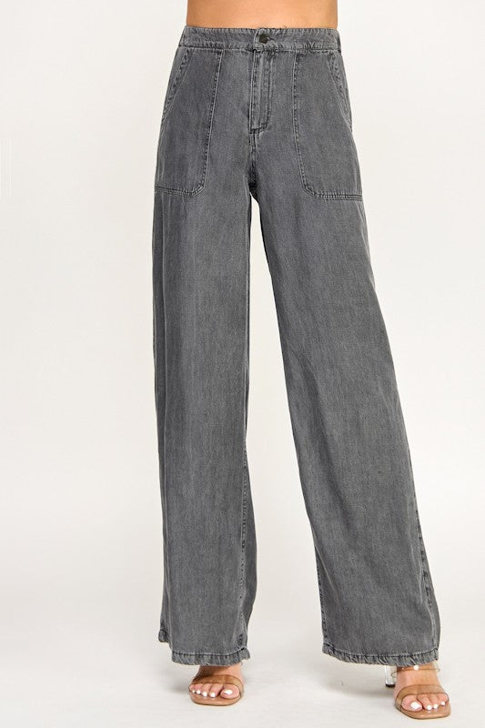 Tencel Wide Leg - Black