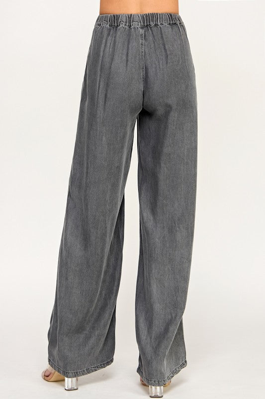 Tencel Wide Leg - Black