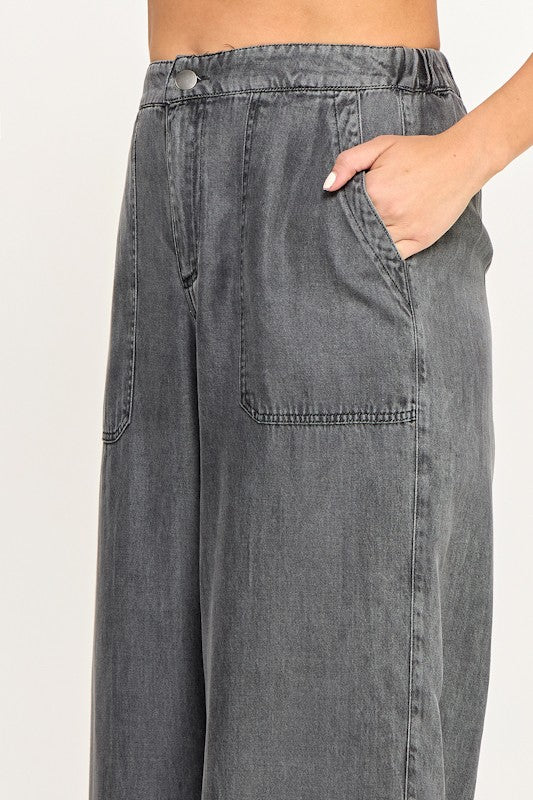 Tencel Wide Leg - Black