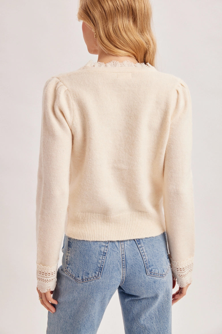 Eyelash Trim Cardigan