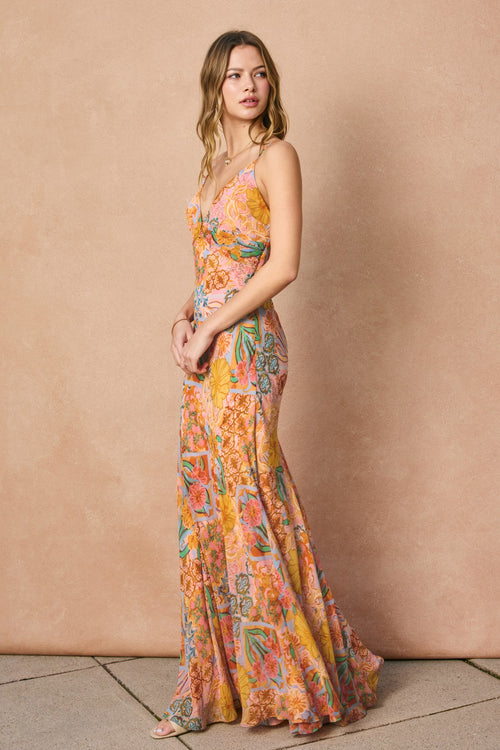 Bold Floral Maxi