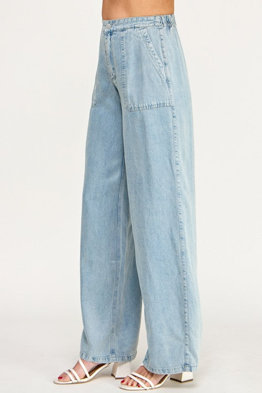 Tencel Wide Leg - Denim