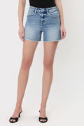 The Raw Hem Midi Short