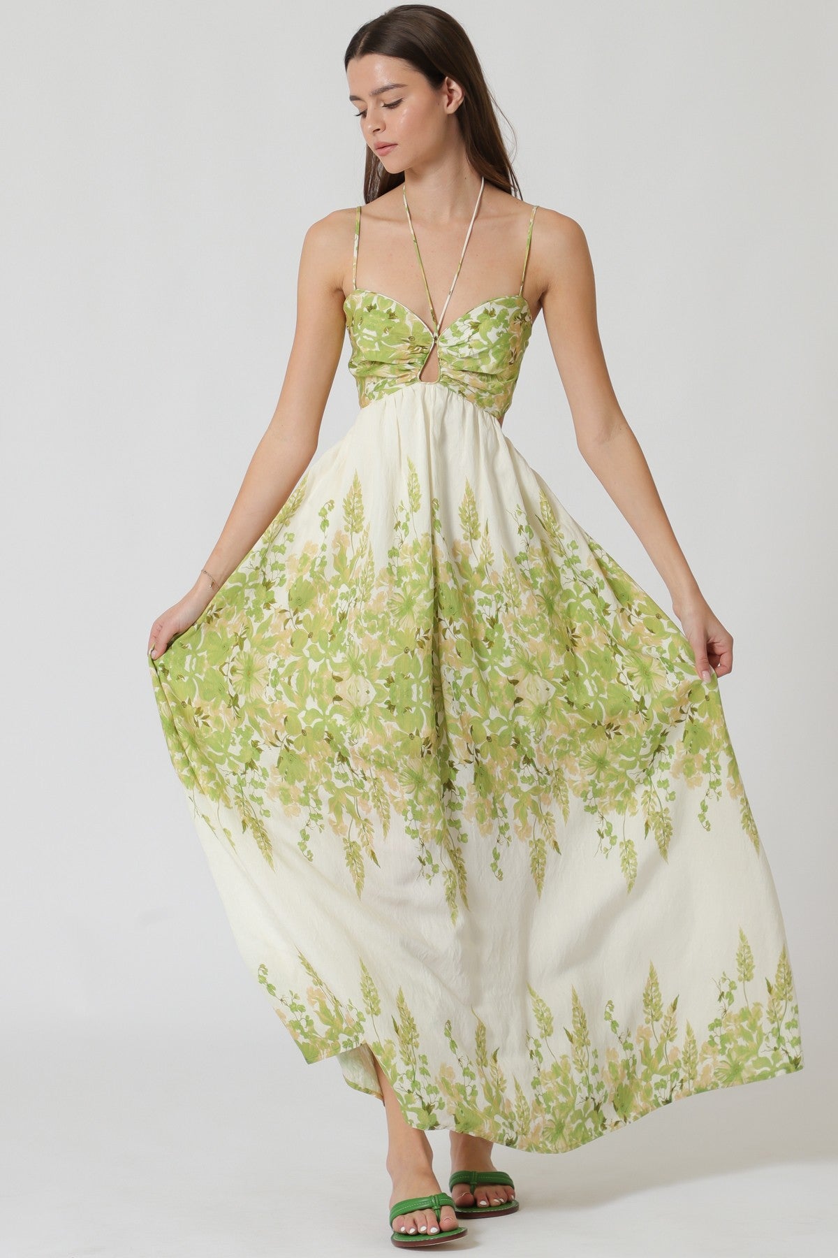The Romance Maxi Dress - Green