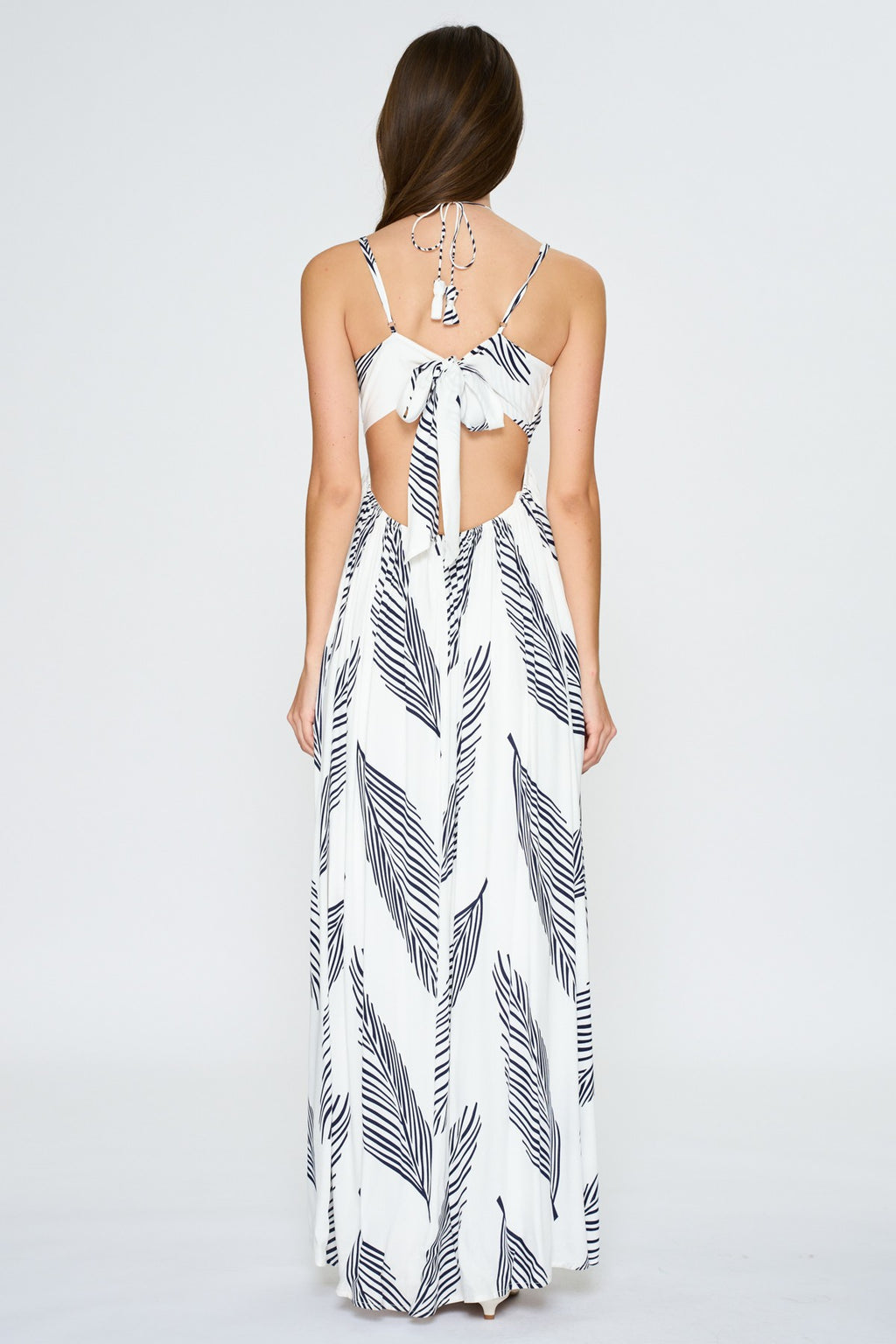 Leaf Print Maxi