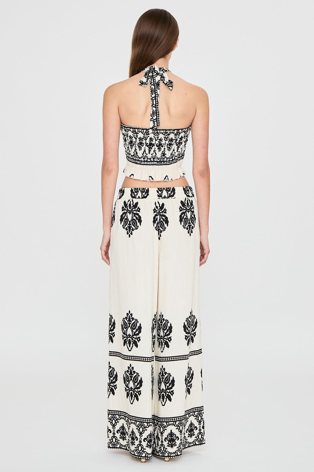 Border Print Halter