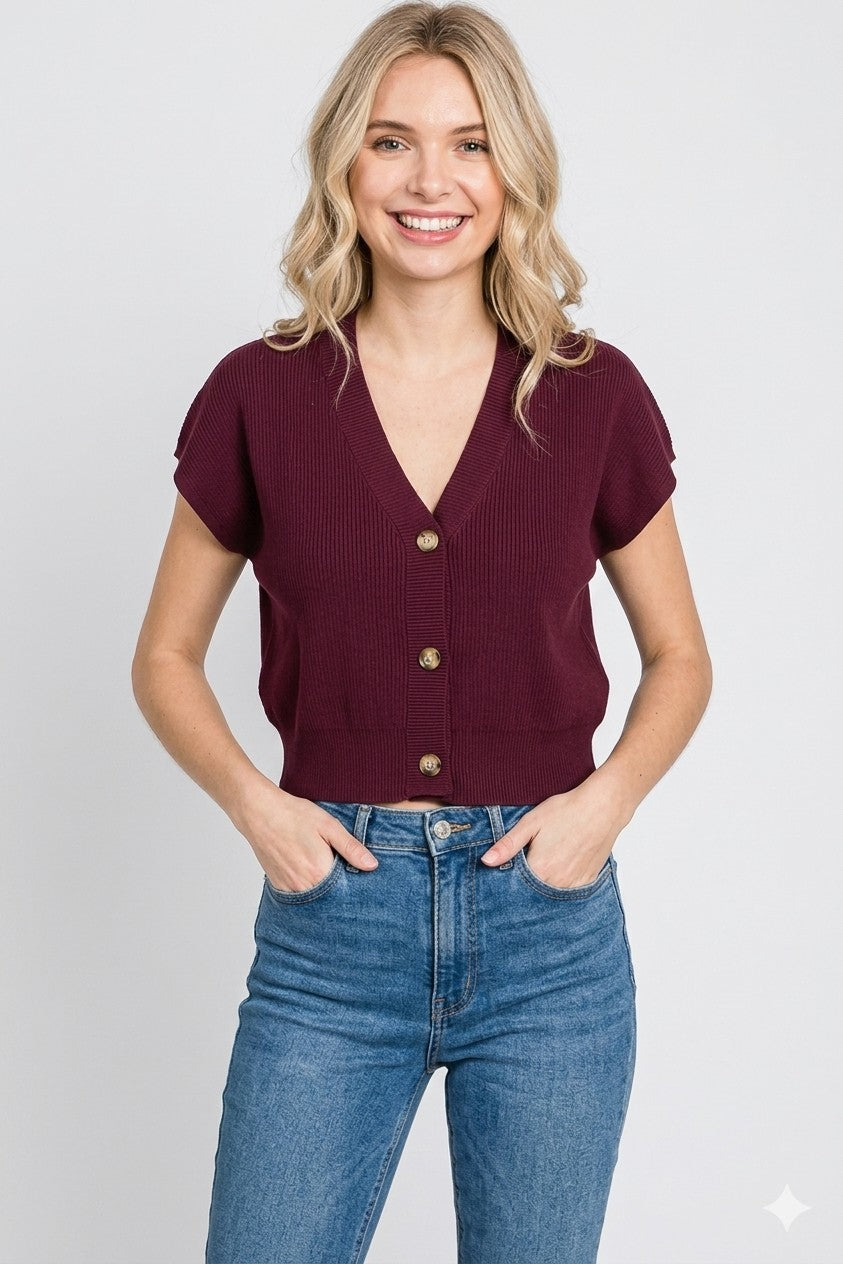 Chic Cropped Cardigan