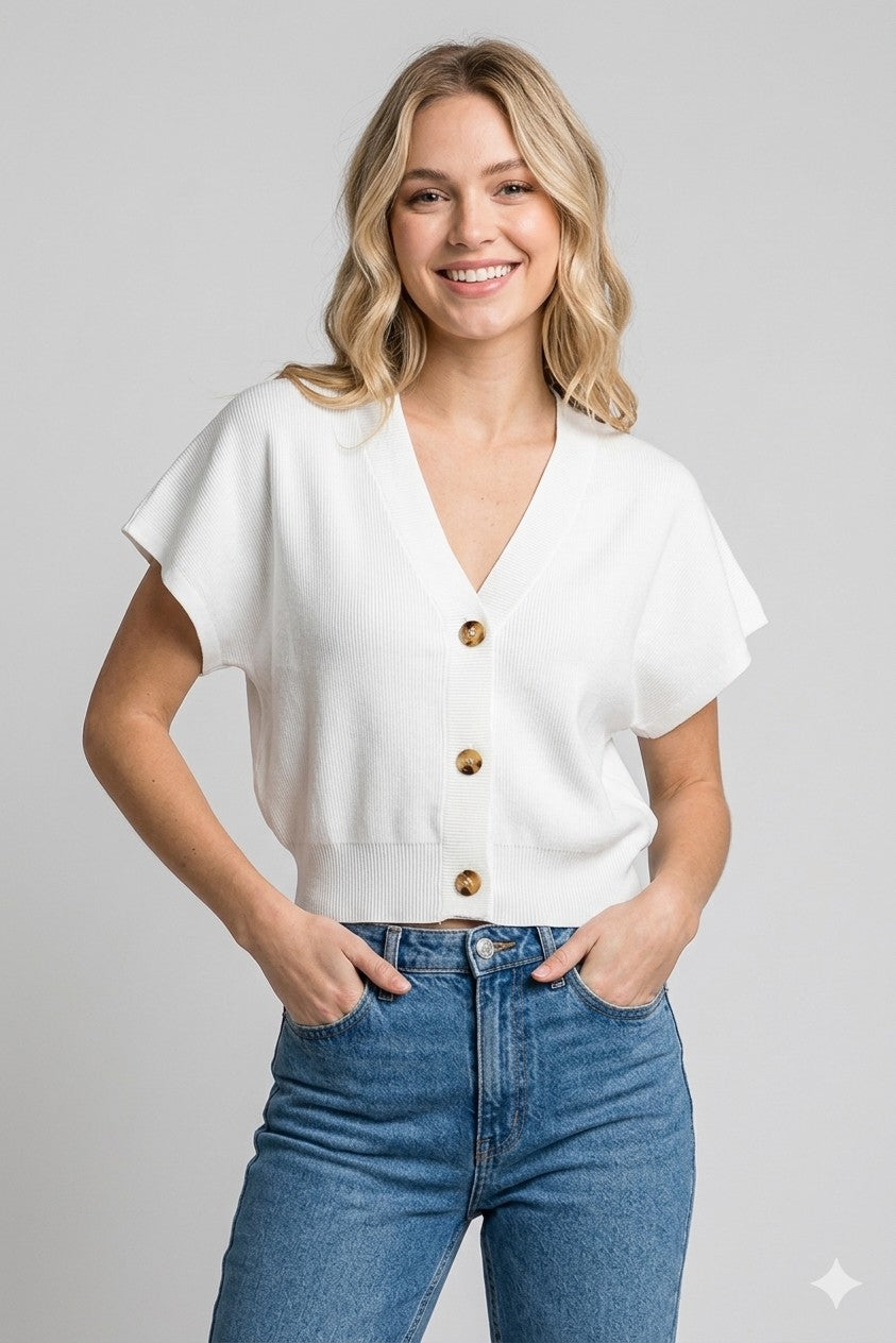 Chic Cropped Cardigan