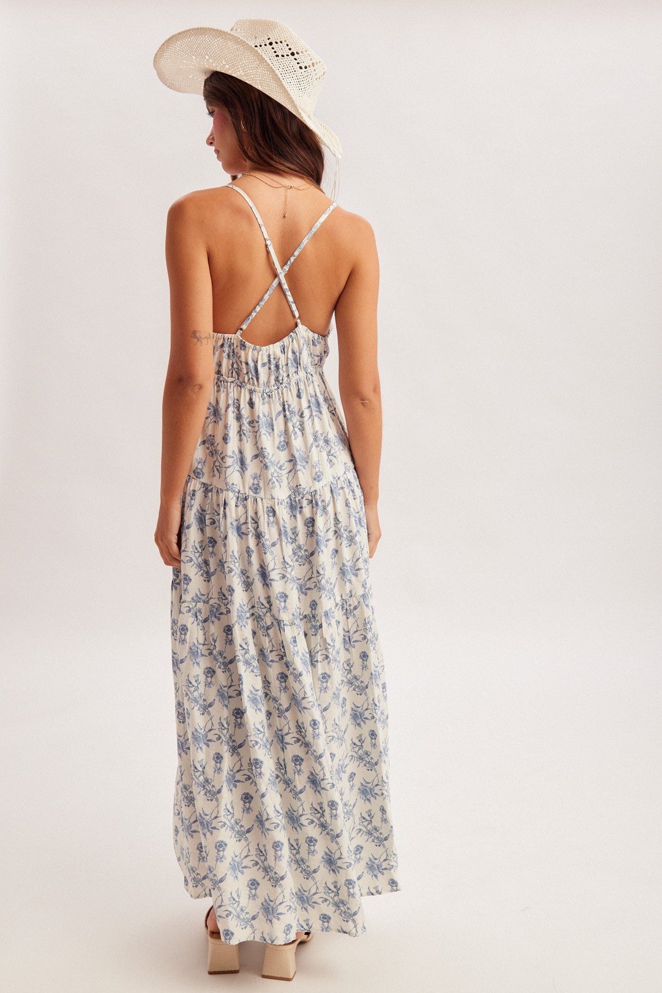 The Porcelain Blue Maxi Dress