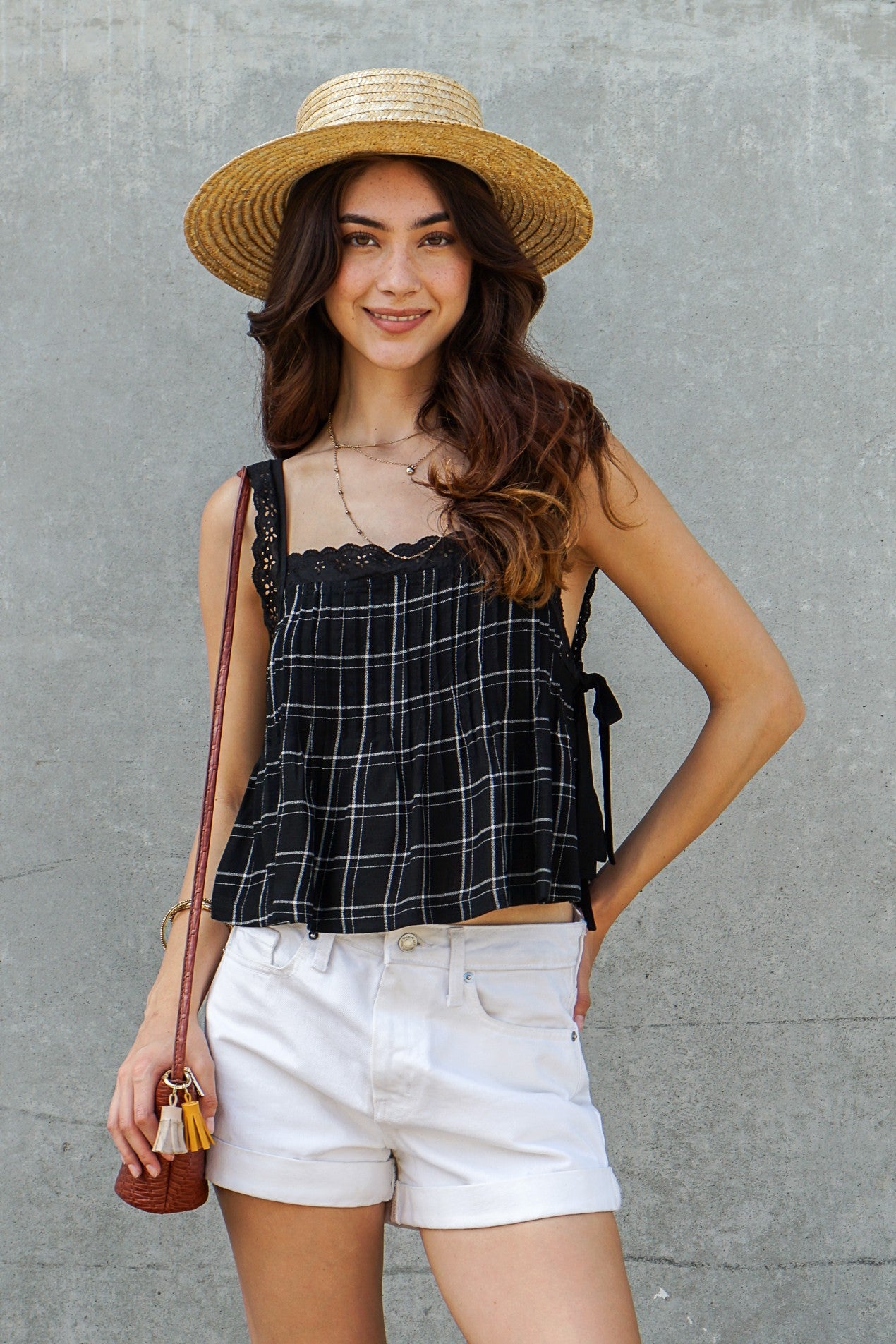 Plaid Sleeveless Tank