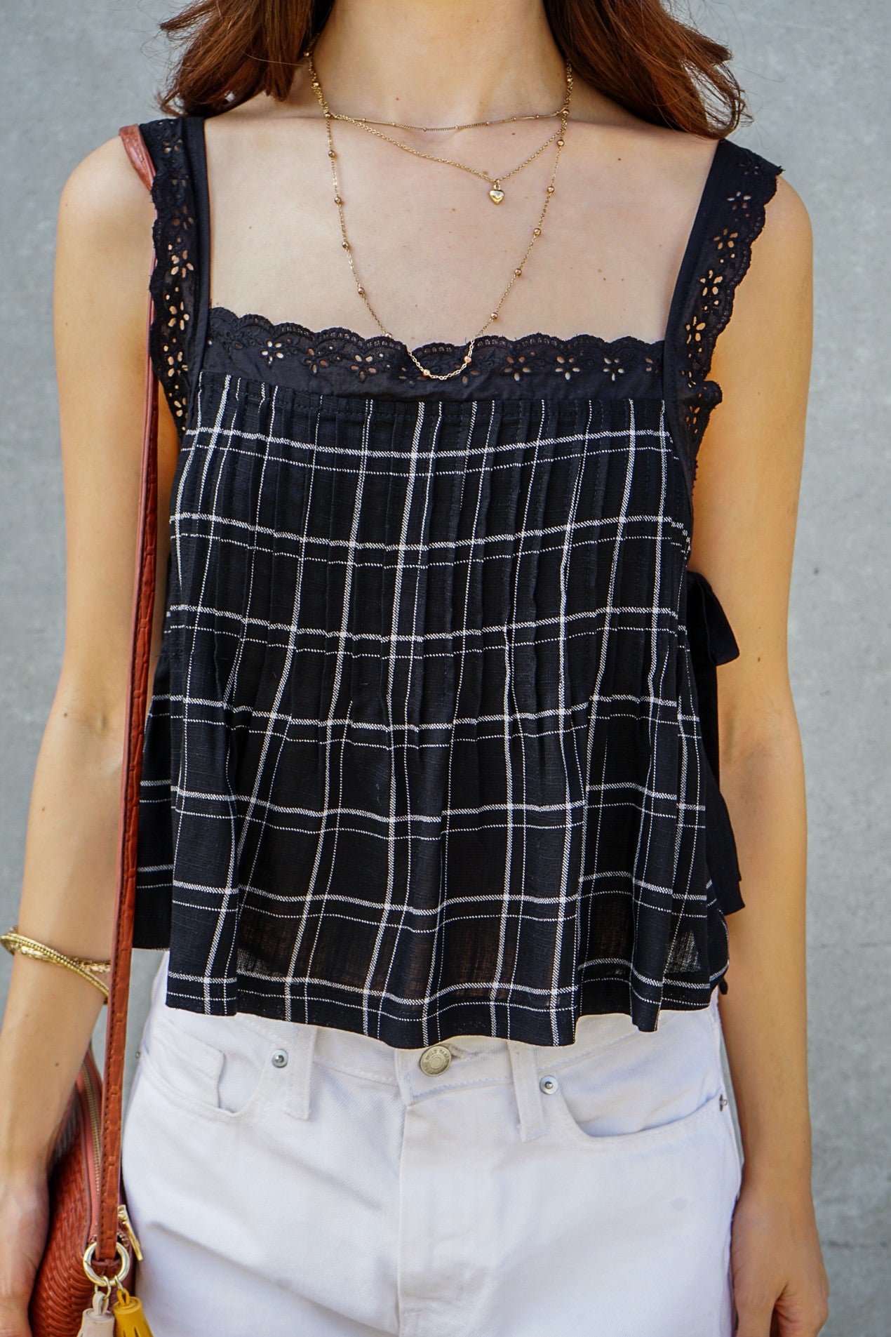 Plaid Sleeveless Tank