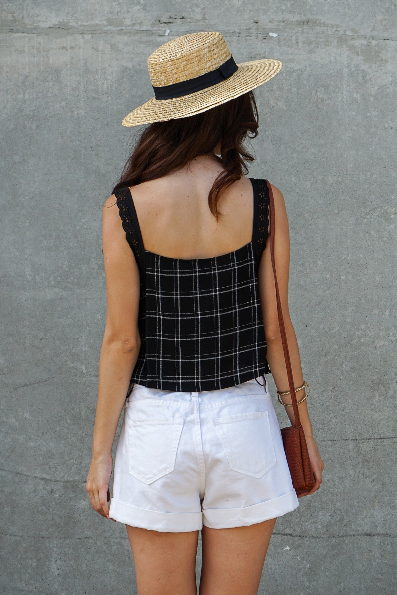 Plaid Sleeveless Tank