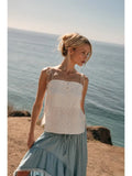 Embroidered Tie Cami