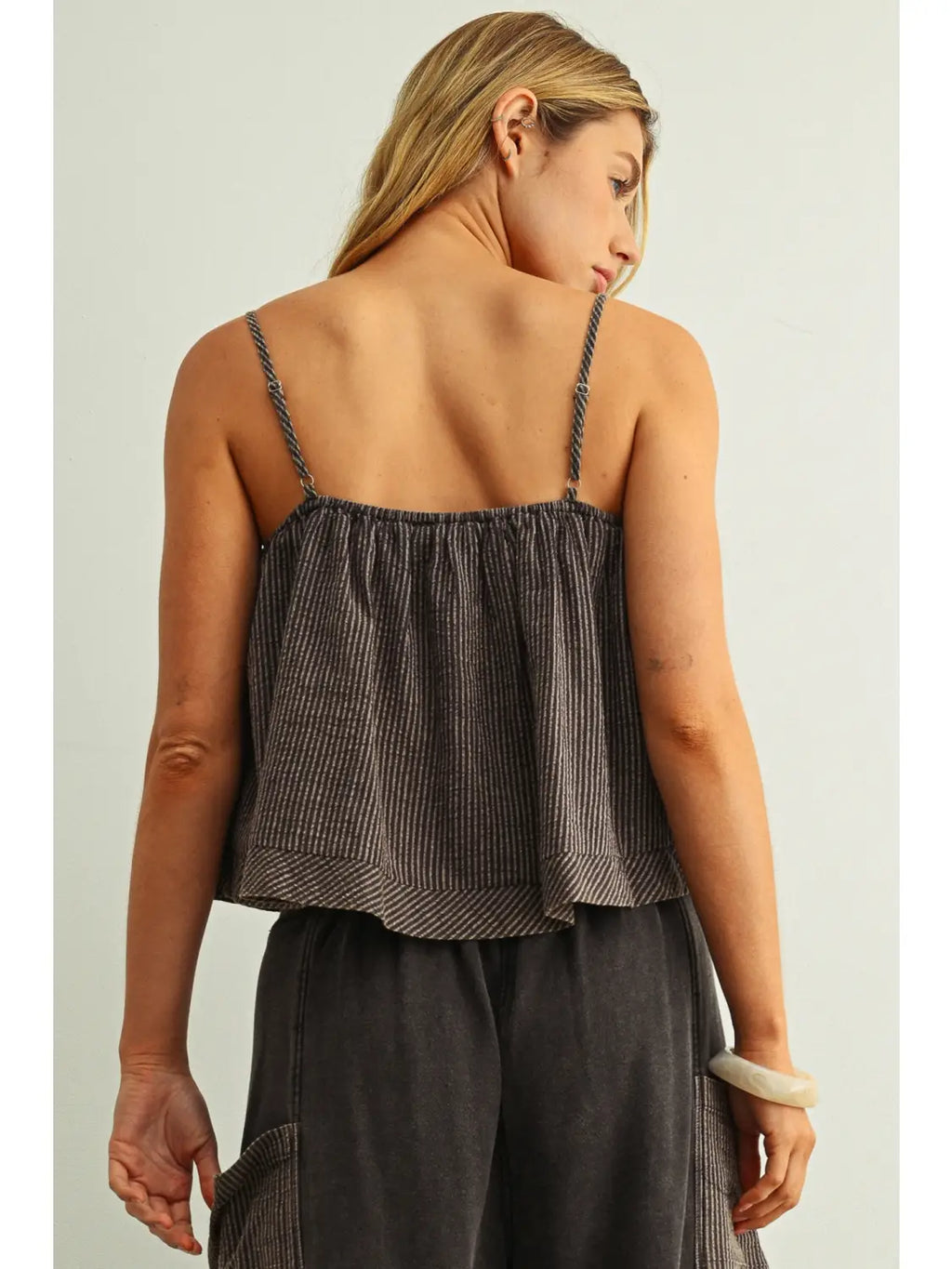 Striped Patterned Crop Top