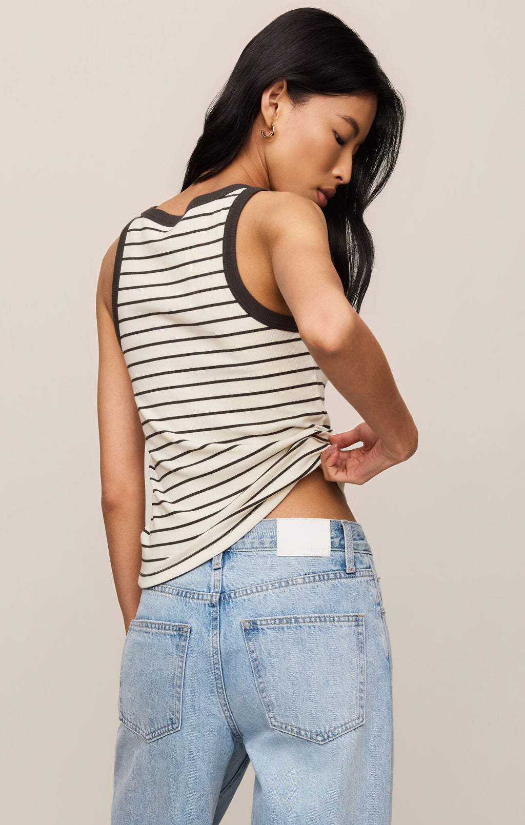 Z Supply Rowe Striped Scoop Tank