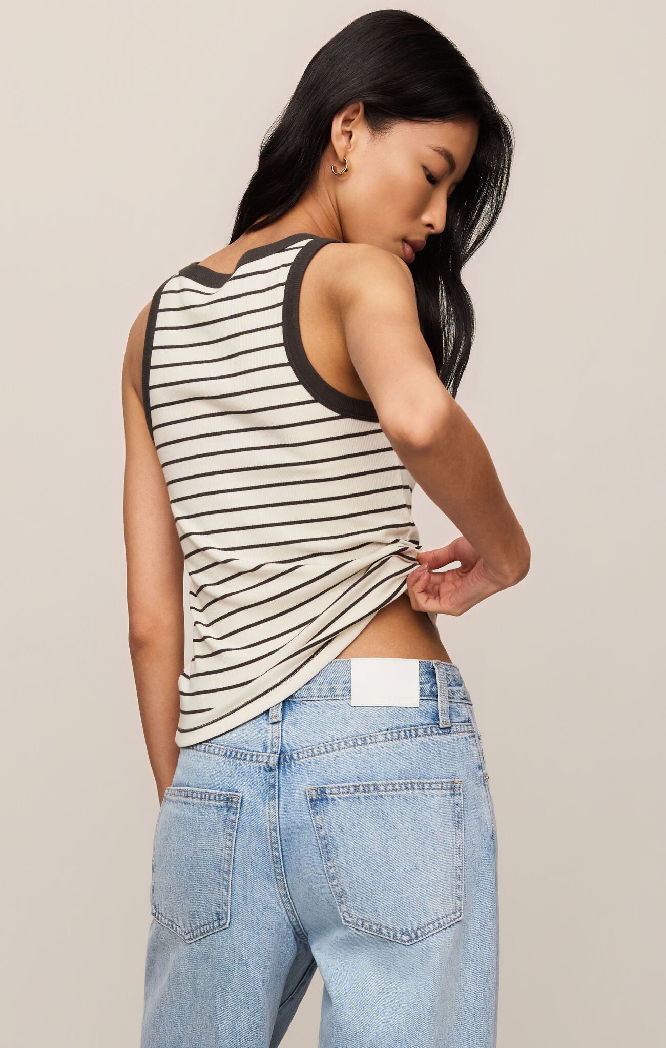 Z Supply Rowe Striped Scoop Tank