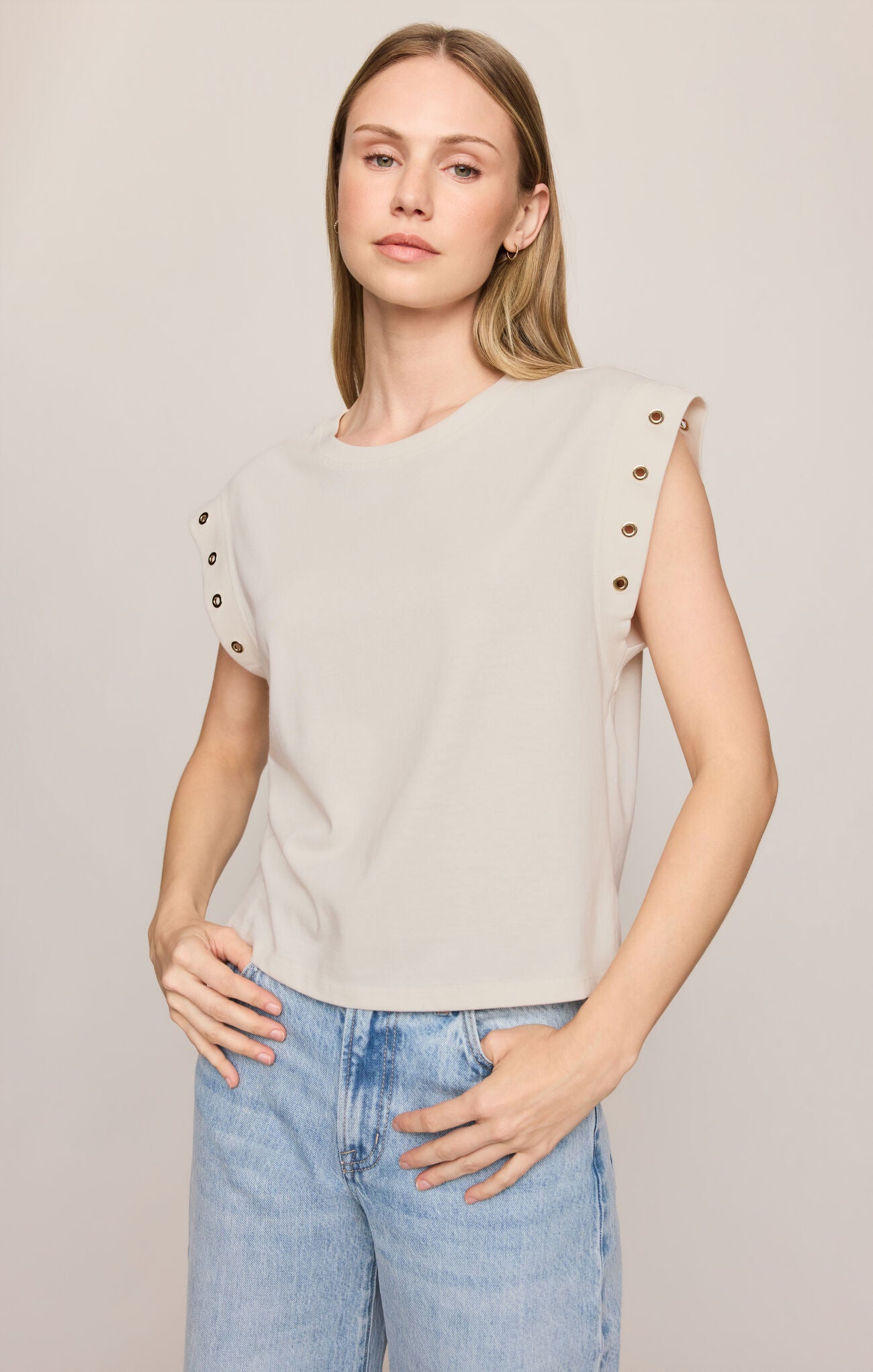 Camino Grommet Top - Sandstone