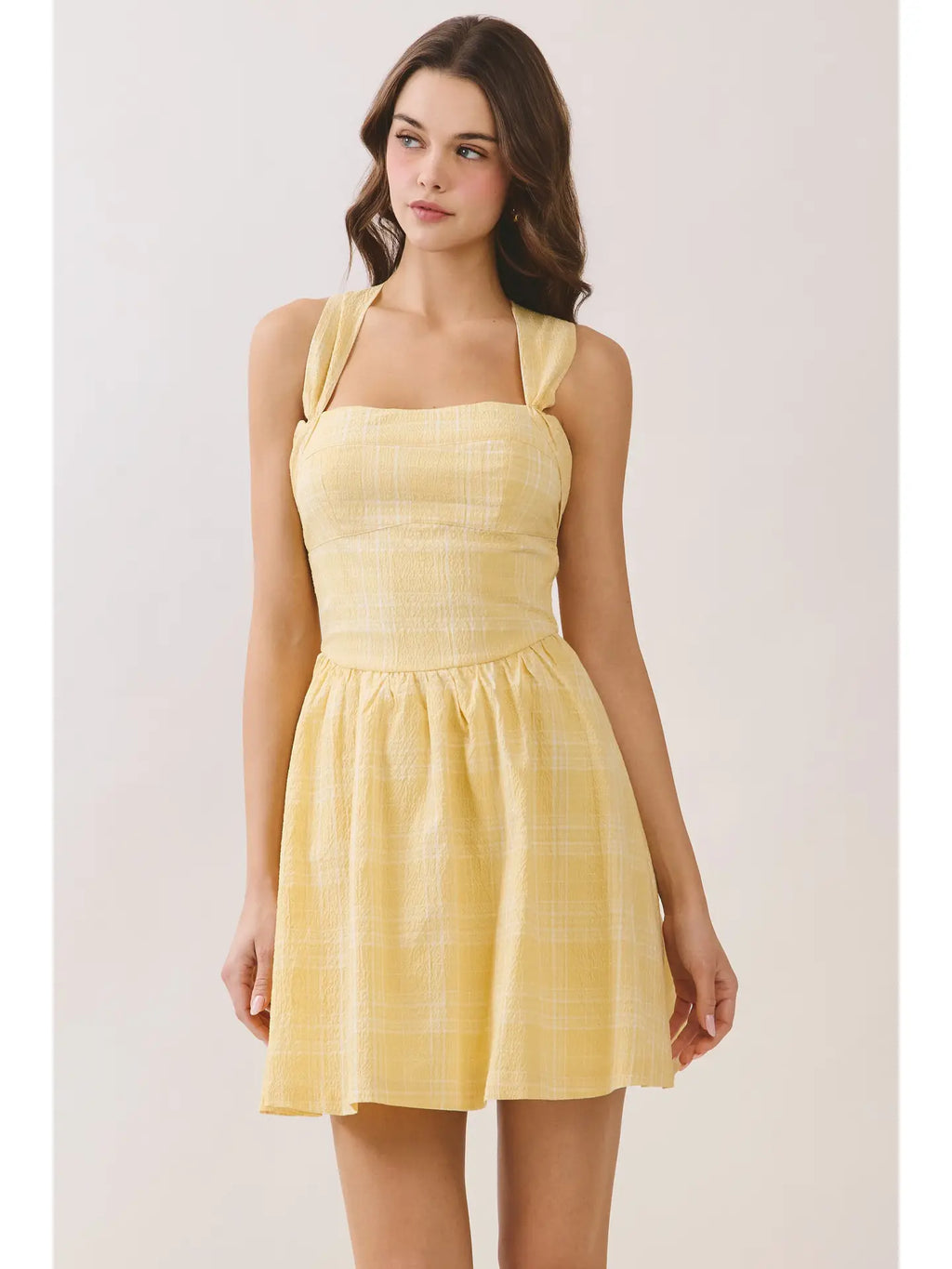 Yellow Fit & Flare Mini