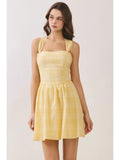 Yellow Fit & Flare Mini