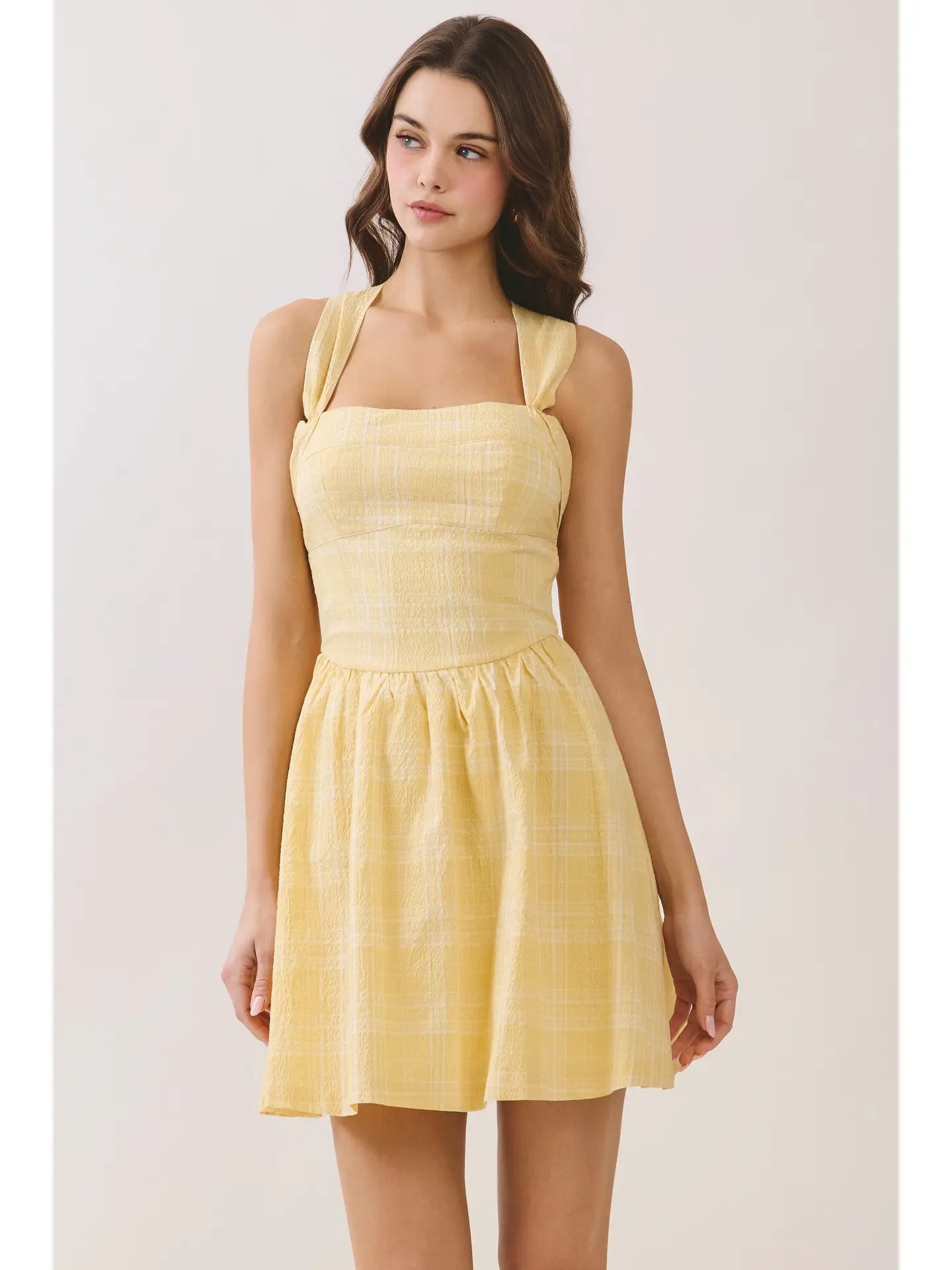 Yellow Fit & Flare Mini