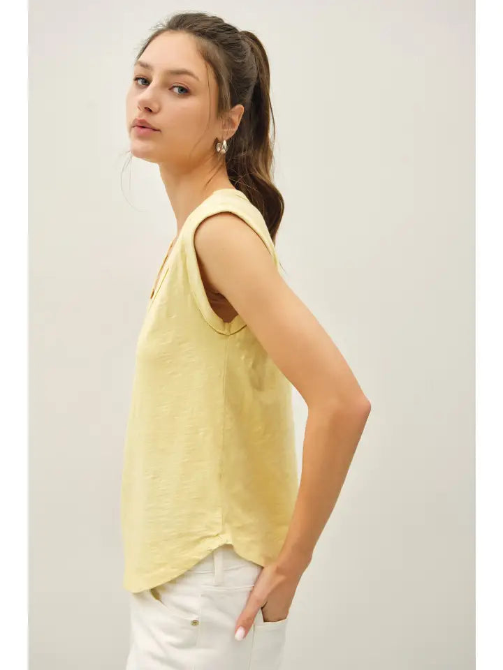 Cap Sleeve Tee - Butter