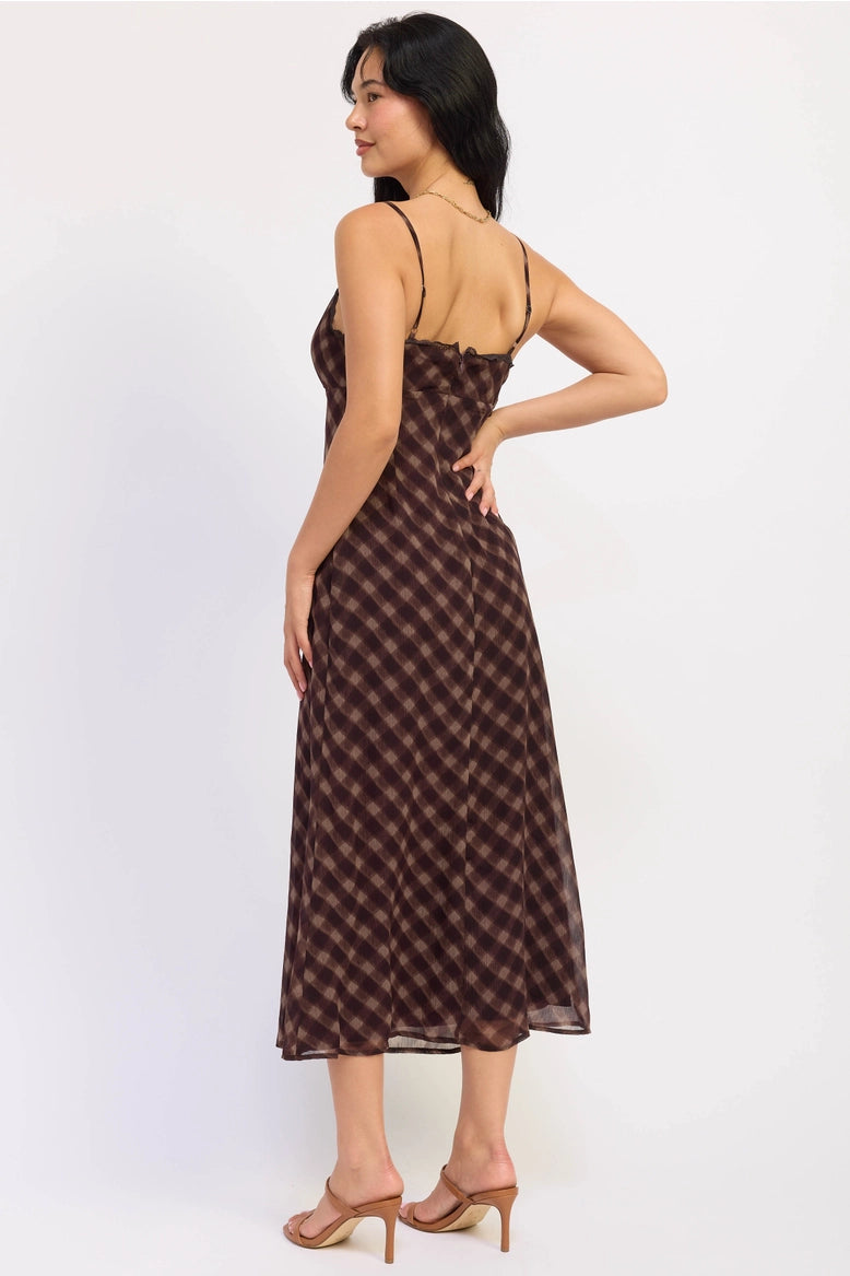 The Plum Plaid Maxi