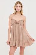 Twist Front Mini Dress