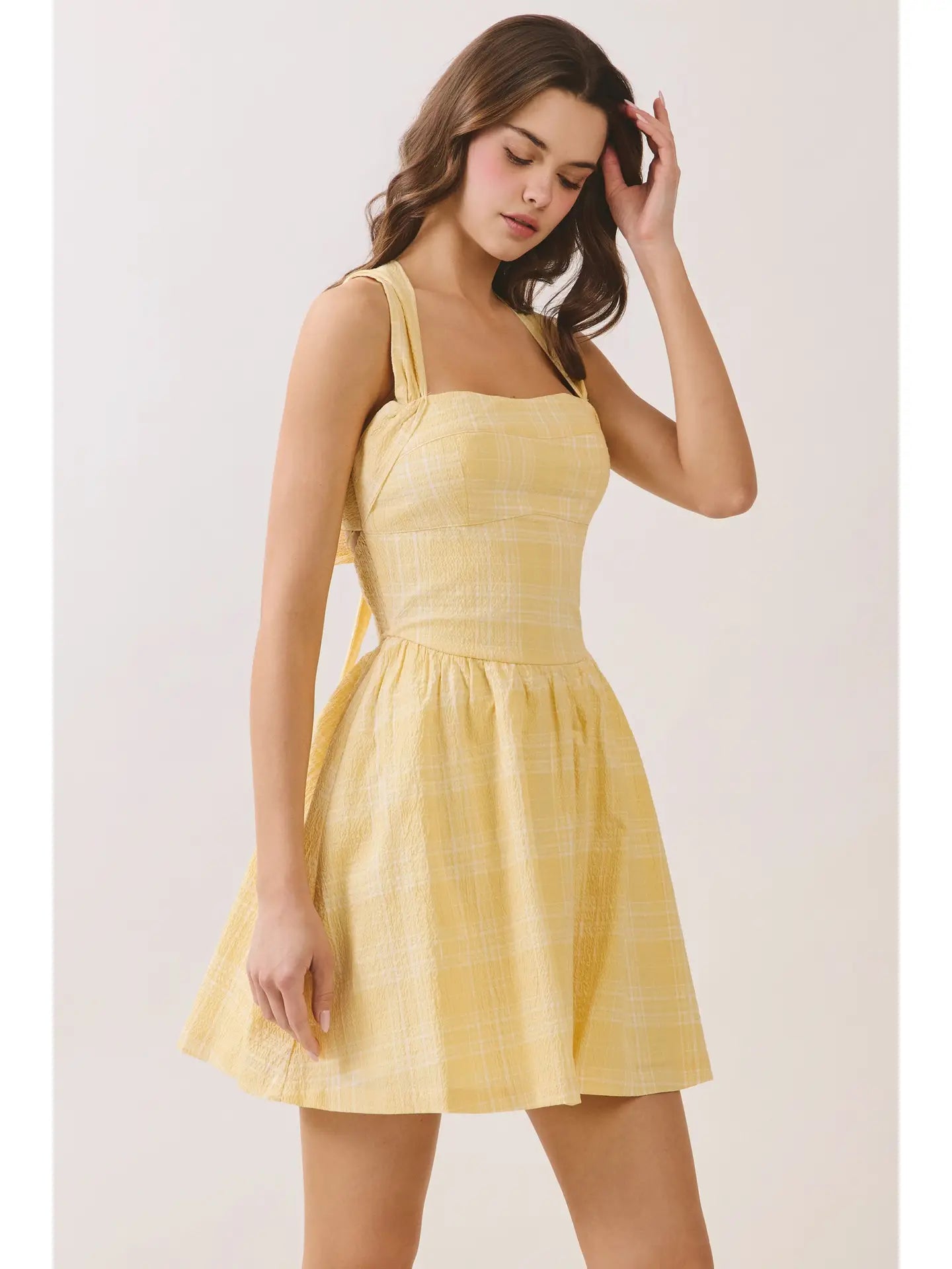 Yellow Fit & Flare Mini