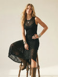 Sleveless Crew Maxi Dress
