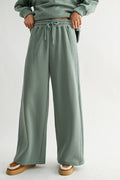 Cable Knit Lounge Pant - Sage