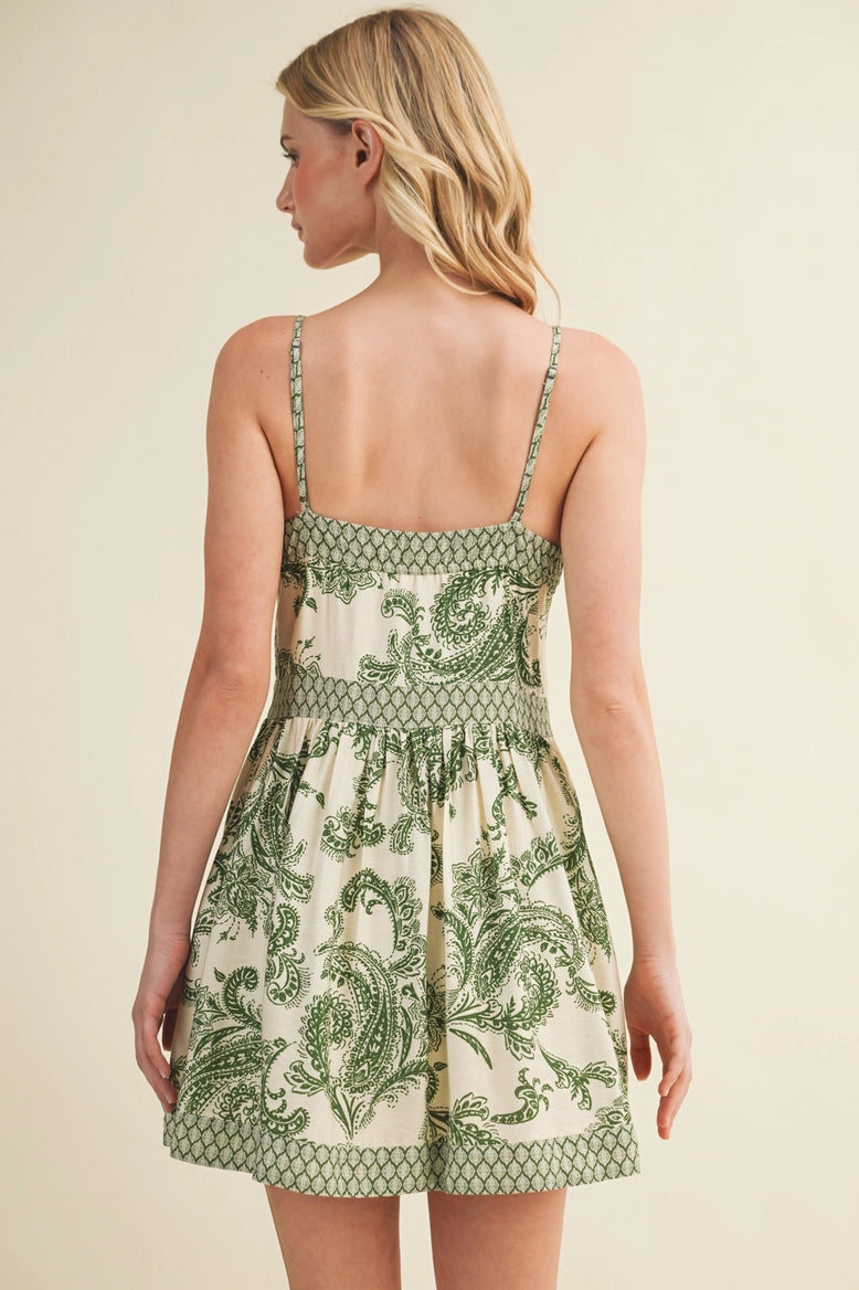 Paisley Mini Dress