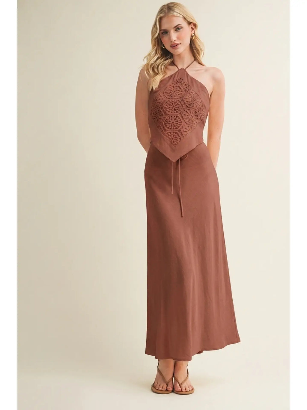 The Brick Crochet Halter Top