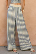 Nautical Stripe Wide Leg