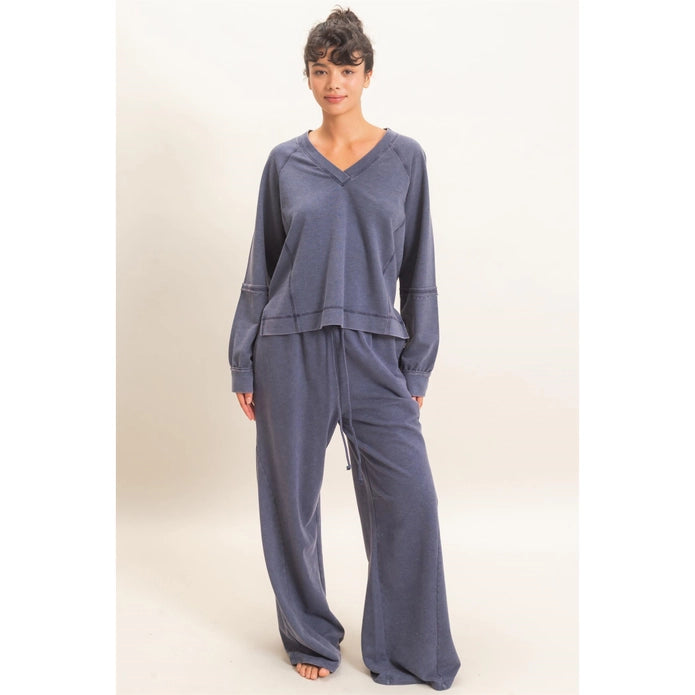 Mineral Wash Wide Leg