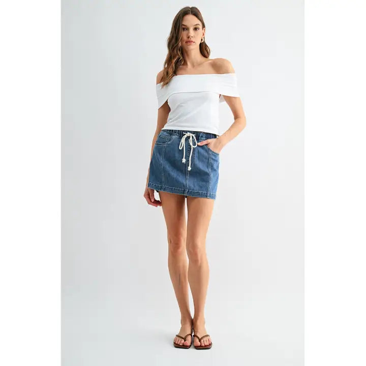 The High Rise Mini Skirt