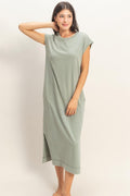 Mineral Wash Shirt Dress
