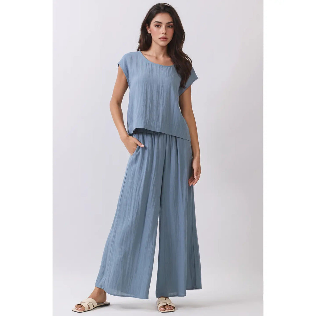 Woven Boxy Top