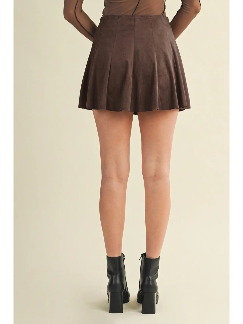 The  Choco Flare Mini Skirt