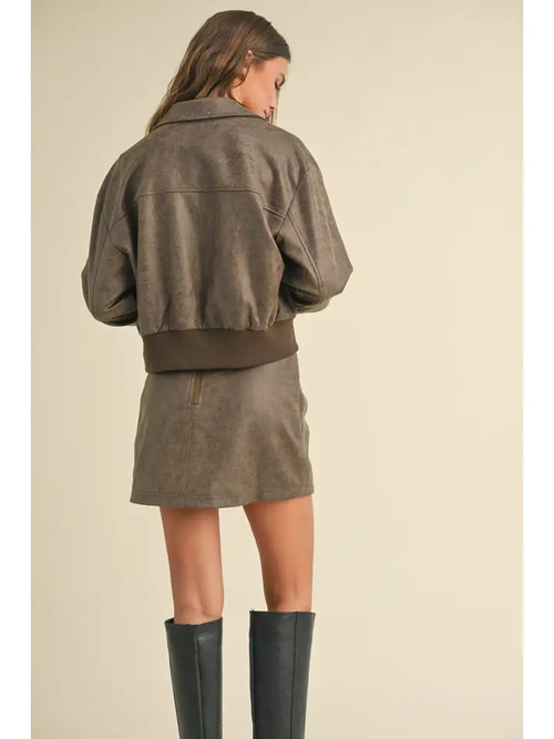 Aged Bomber Jacket